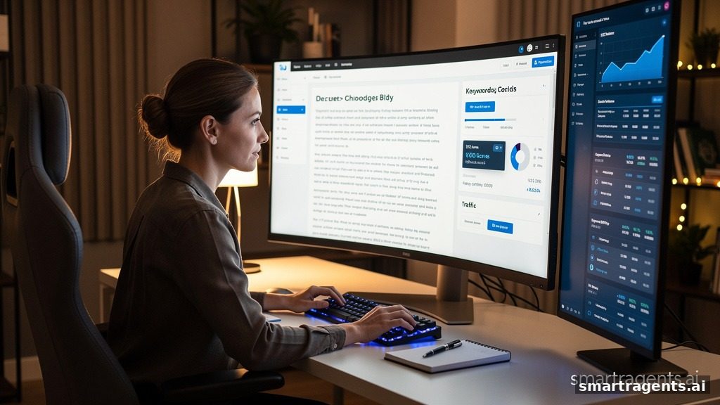 SMarTrContent erstellt SEO-Artikel mit Keyword-Analyse